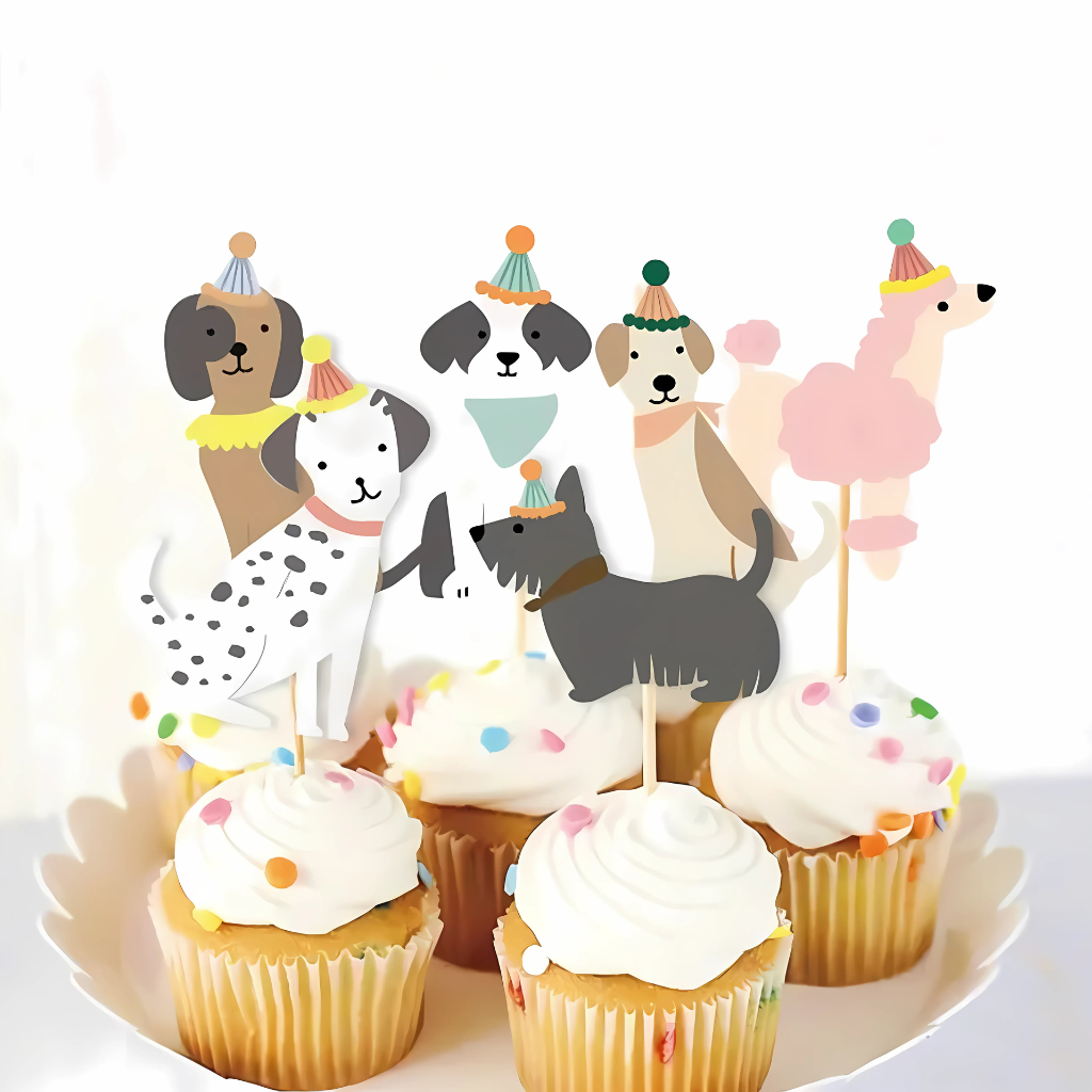 Toppers para cupcake Perritos