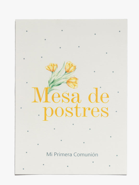 Cartel Tulipanes / 2 Unds