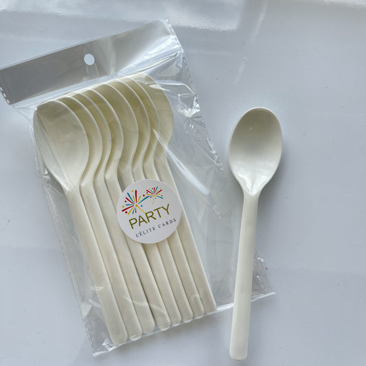 Cucharas bio blanca