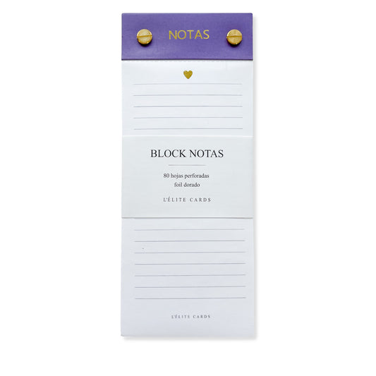 Block de notas Lavanda