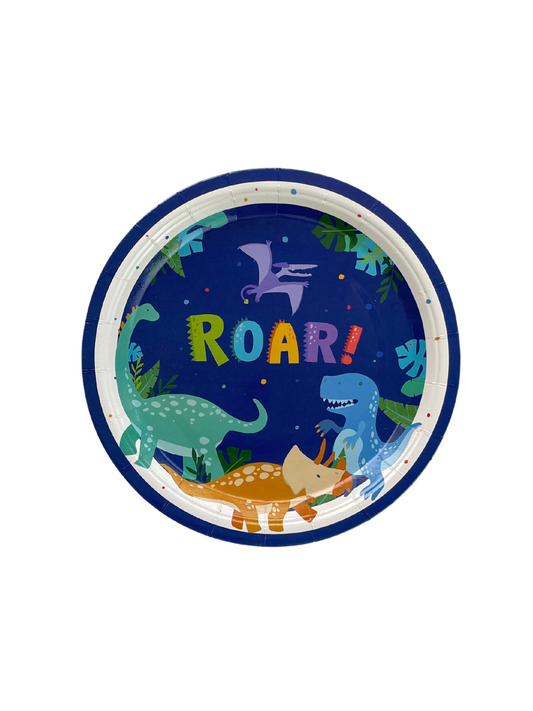 Platos Dino Roar postre