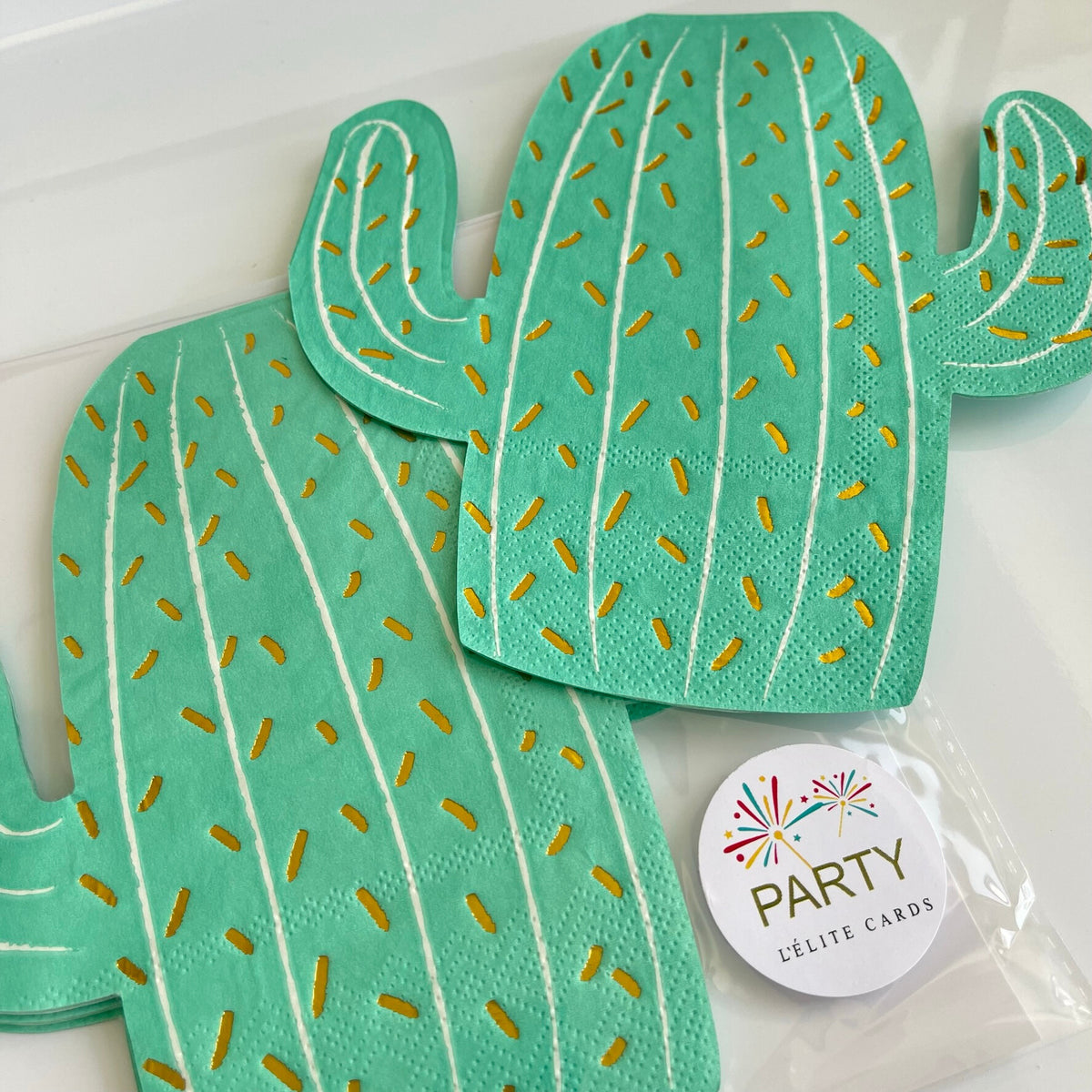 Servilletas Sparkly Cactus
