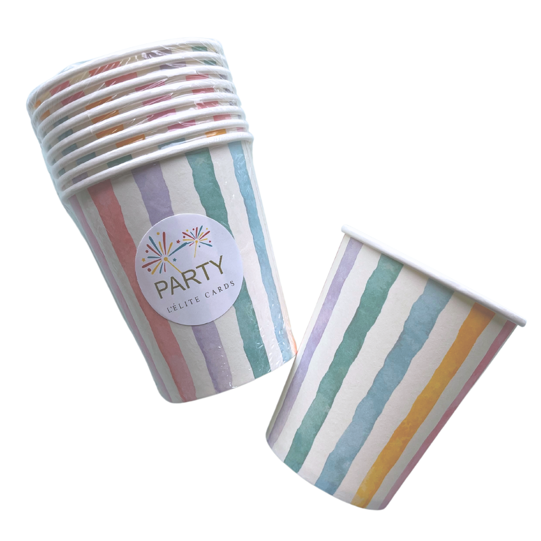 Vasos Rayas Colores