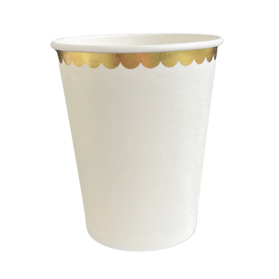 Vasos Festón Blanco