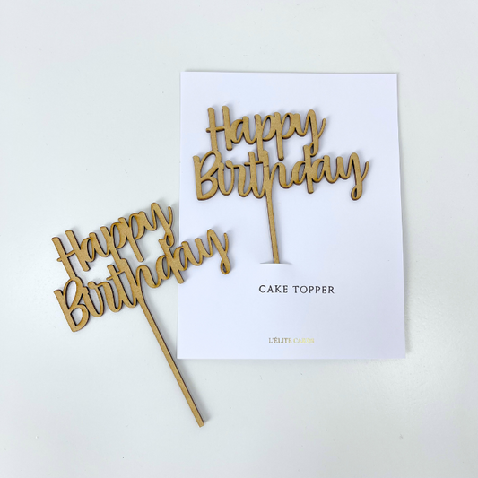 Cake Topper Happy Birthday
