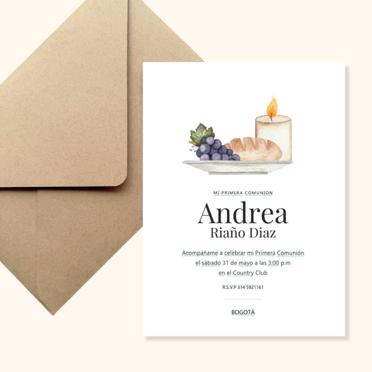 Invitación Ofrenda / 12 unds.