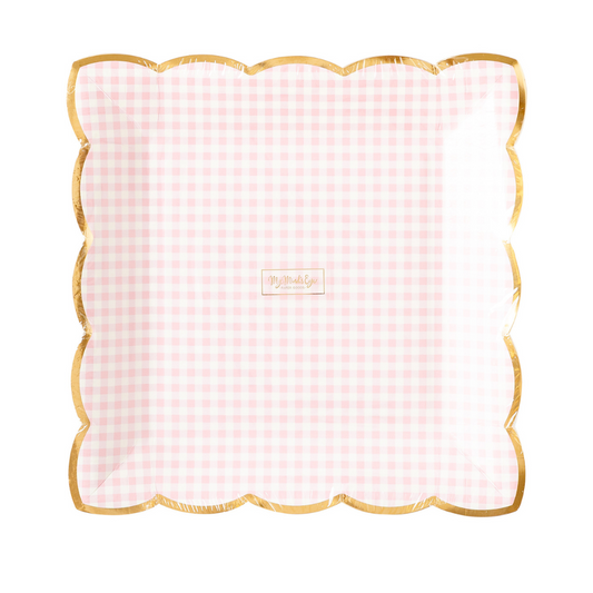 Platos Vichy Rosa