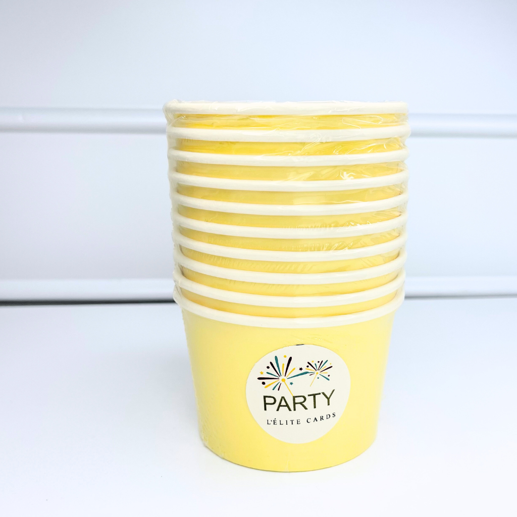 Vasos para helado Amarillo