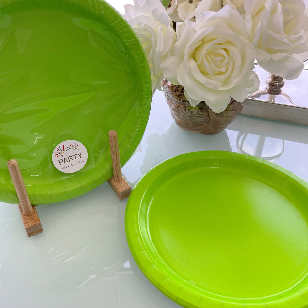 Platos Verde Neón